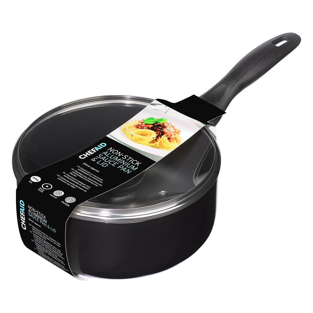Chef Aid 18cm Non-Stick Sauce Pan (Carton of 8)