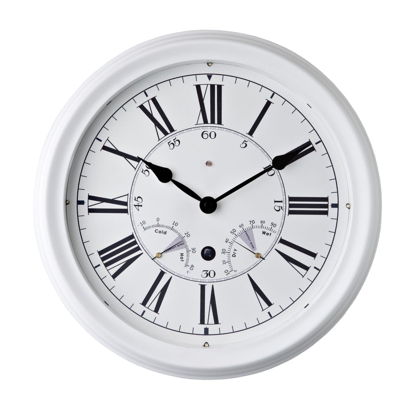 Hometime 35.5cm Roman Dial Sound Controlled With LED Light Wall Clock Available Multiple Colour