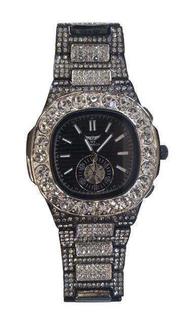 NY LONDON GENTS BLING WATCH PI-7644 Available Multiple Colour