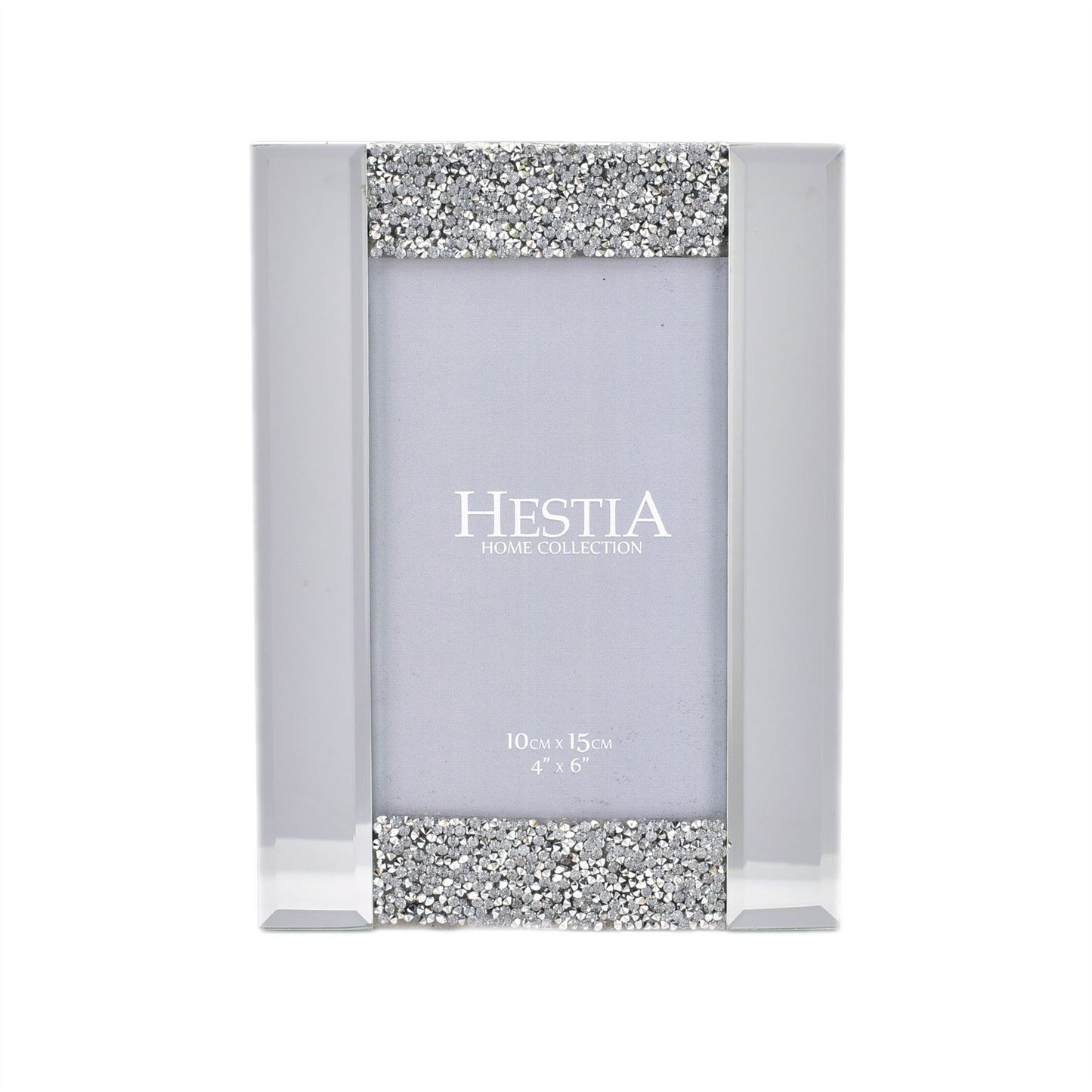 Hestia Diamante and Mirrored Photo Frame 4" x 6"