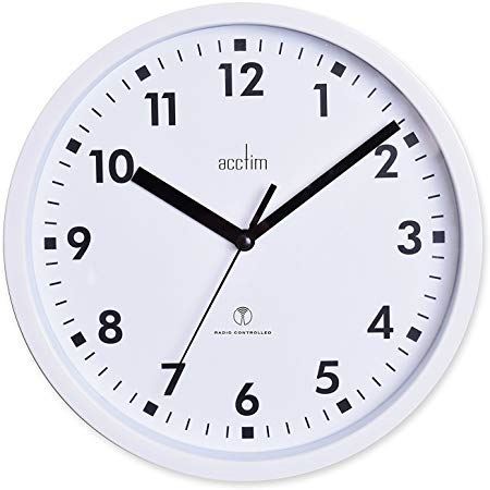 Acctim Nardo 20cm Radio Controlled Wall Clock 7466 Available Multiple Colour