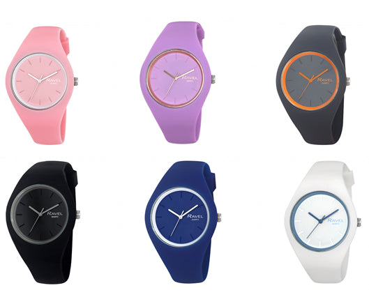 Ravel Unisex Large Comfort Fit Silicone Watch R1804-2 Available Multiple Colour