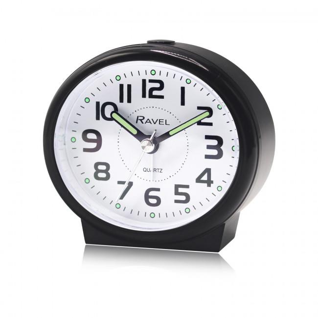 Ravel Pastille Oval Beep Quartz Alarm Clock RC046 Available Multiple