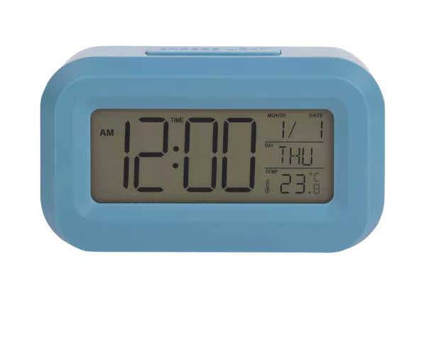 Widdop Brights Travel Digital Alarm Clock Available Multiple Colour