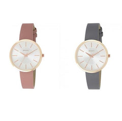 Henley Ladies Fashion Casual leather Strap Watch H06139 Available Multiple Colour