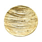Hestia Gold Metal Round Textured Display Bowl  23cm