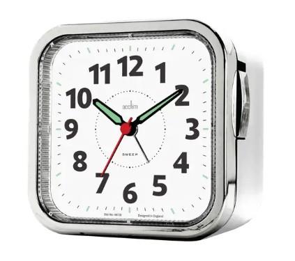 Acctim Otis Analogue Sweep Bell Alarm Clock Available Multiple Color