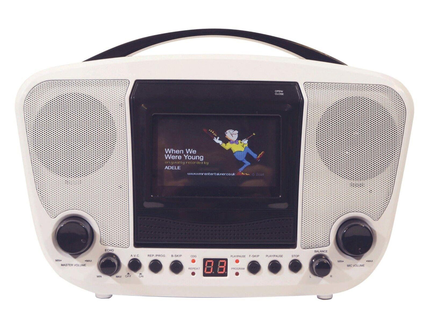 Mr Entertainer Portable CDG Bluetooth Karaoke Player Machine Monitor Kar122D