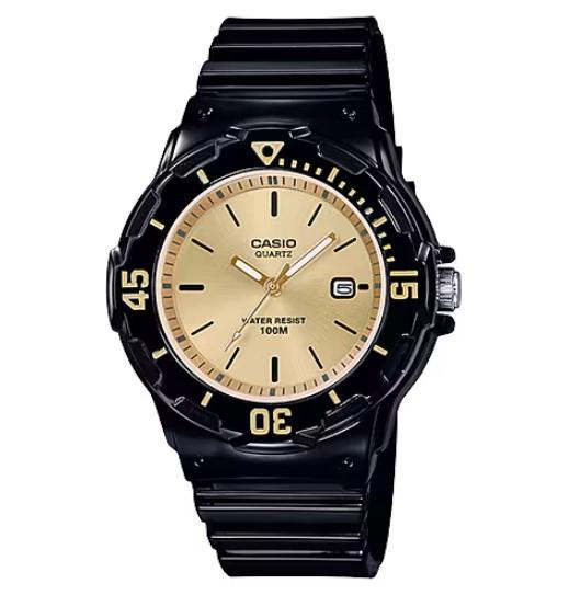 Casio Ladies Analogue Sports Water Resistance Date Rubber Band Watch - LRW-200H-9EVDF