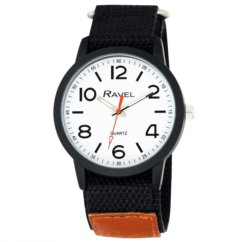 Ravel Mens Velcro Sports Bold Arabic Dial Watch R1601.64 Available Multiple Colour