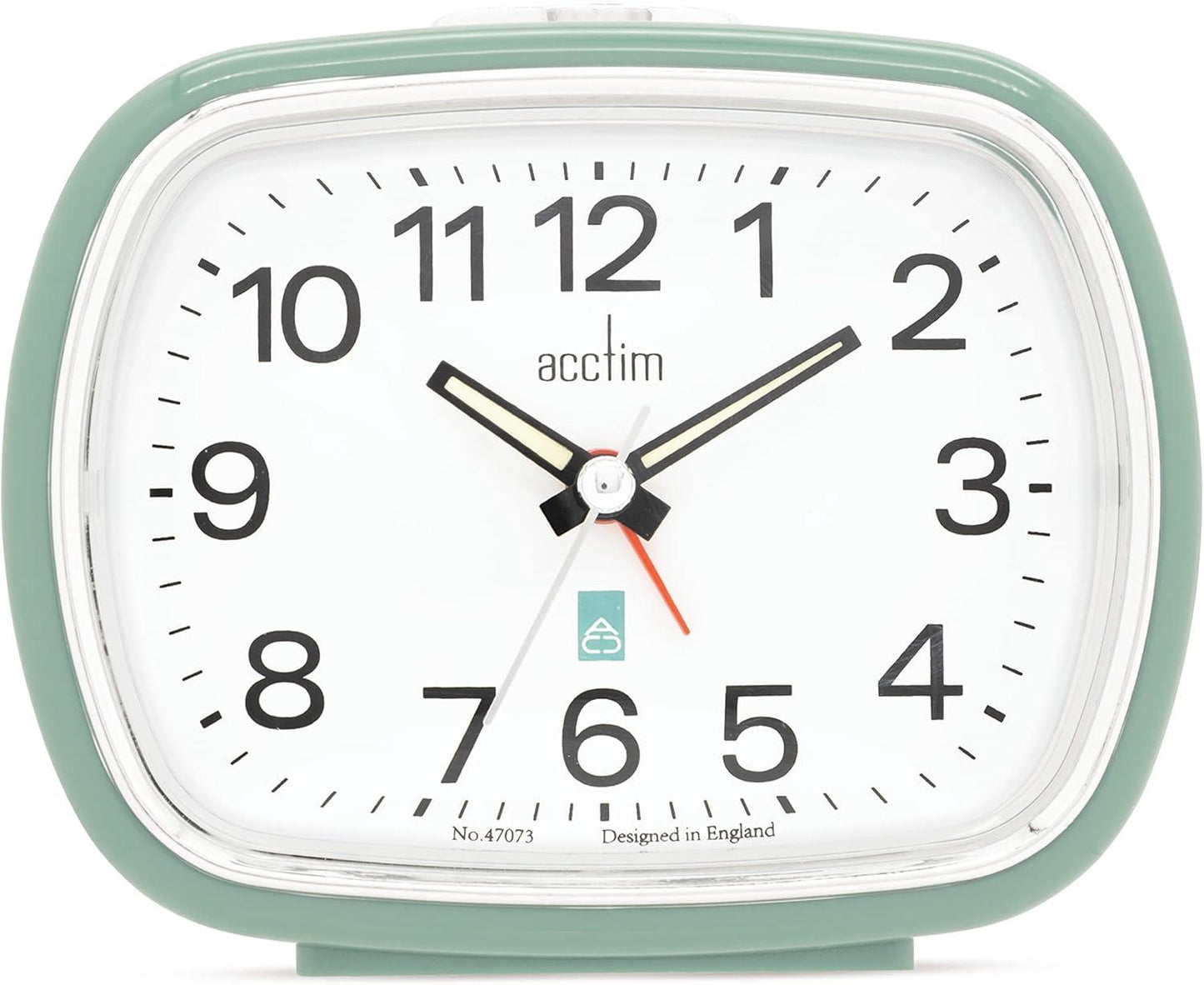 Acctim Camille Analogue Quartz Luminous Hands Chrome Bezel Alarm Clock Available Multiple Color