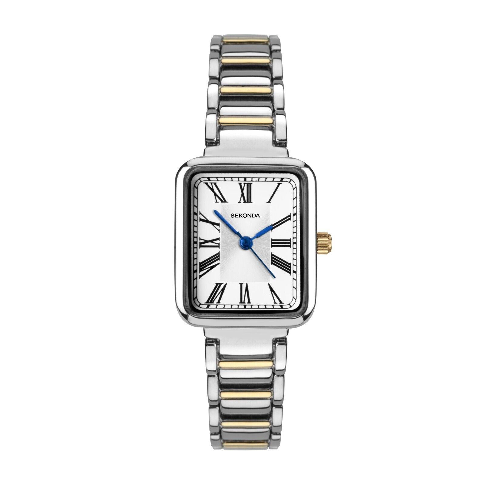 Two tone clearance rectangular watch