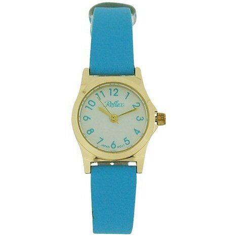 Reflex Girls Ladies White Dial Leather Strap Available Multiple Colour Strap Watch 1013