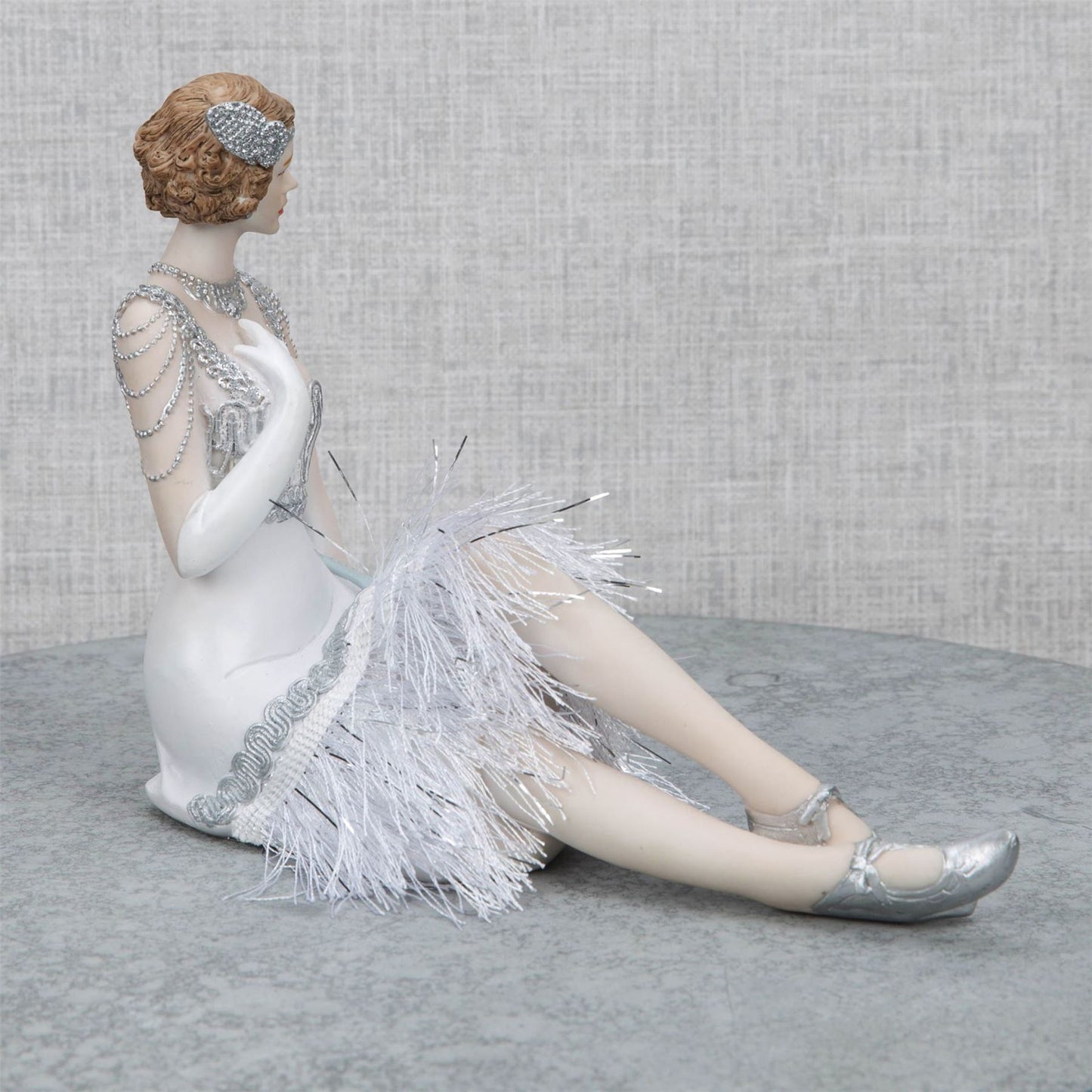 "Gatsby Girls" Figurine Sitting - Evelyn