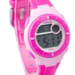 Lorus Children Digital Dial Pink Rubber Strap Watch R2345PX9