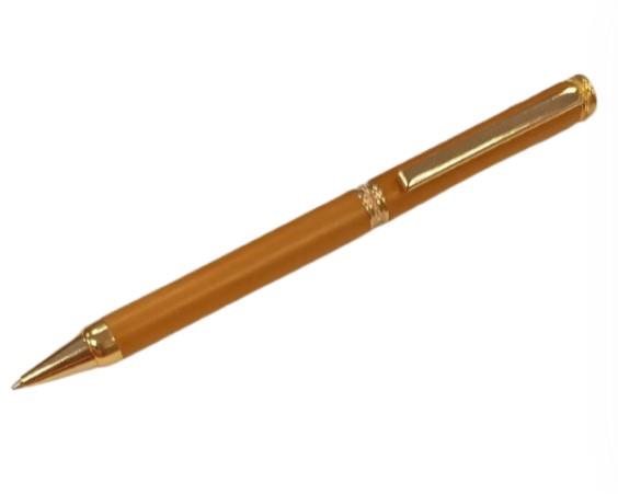 Imperial Wood Light Brown Gold Trim Ball Pen IMP341M