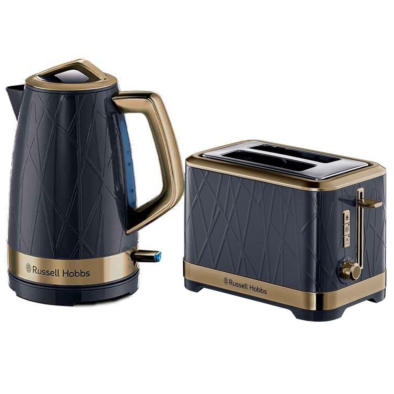 Russell Hobbs Structure Kettle & 2 Slice Toaster Set Ombre Blue DK