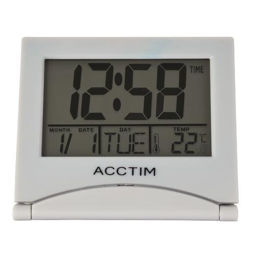 Acctim Mini Flip 2 Folding Digital Travel Alarm Clock 1578  Available Multiple Colour