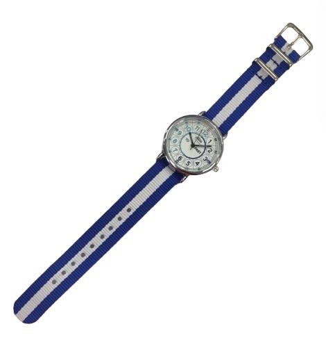 Relda Children's Time Teacher Analogue Blue Nylon Strap Boy's Watch REL112 - CLEARANCE NEEDS RE-BATTERY