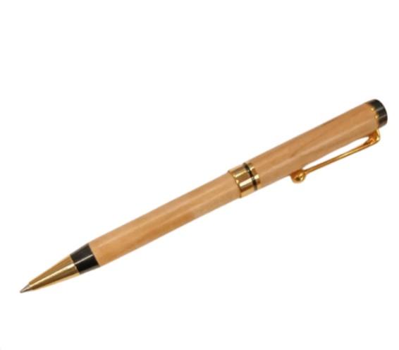 Imperial Wood Light Brown Gold Trim Pen IMP321M