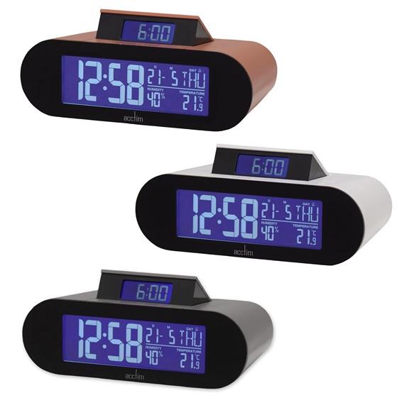 Acctim Kian Reverse Digital Pop Up Alarm Clock Available Multiple Colour