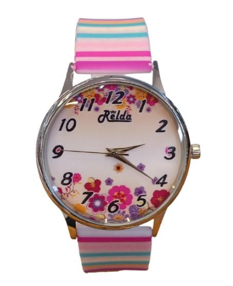 Relda Ladies Analogue Silicone Strap Watch RELLDS Available Multiple Colour