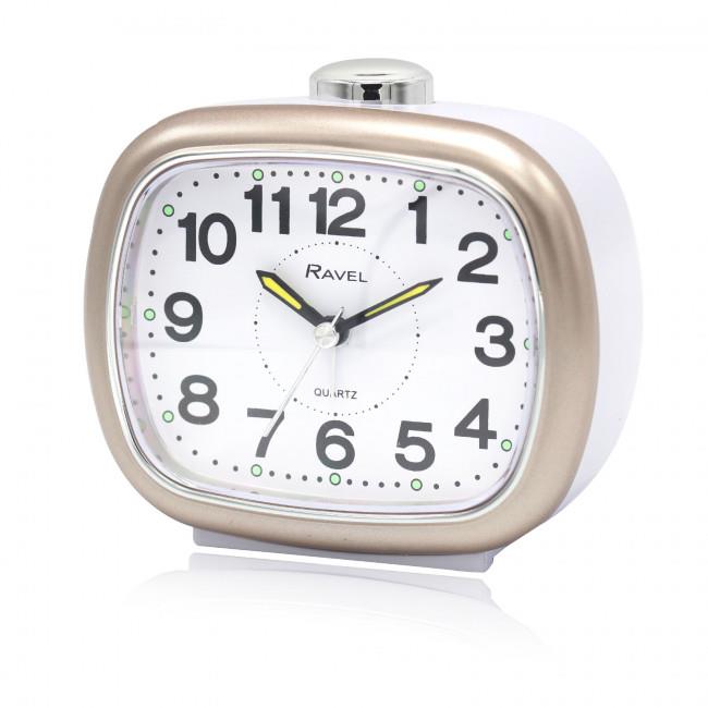 Ravel Large Sized Bedside Quartz Alarm Clock RC045 Available Multiple Colour