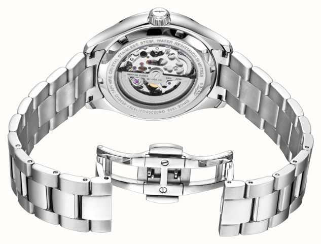 Rotary Mens Oxford Automatic Blue Dial And Silver Stainless Steel Bracelet Watch