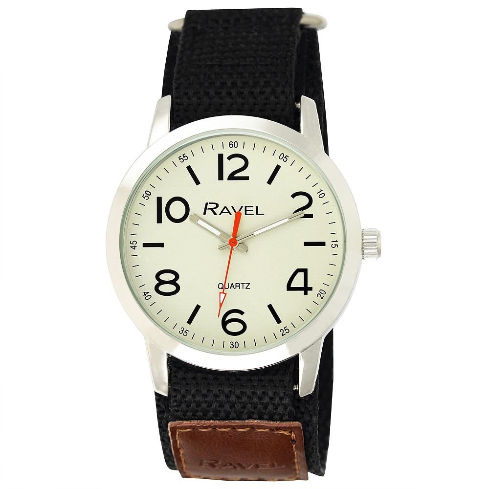 Ravel Mens Velcro Sports Bold Arabic Dial Watch R1601.64 Available Multiple Colour