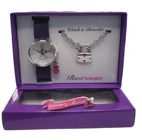 Ravel Funkygirlz fashion watch & Bracelet R33 Available Multiple Colour