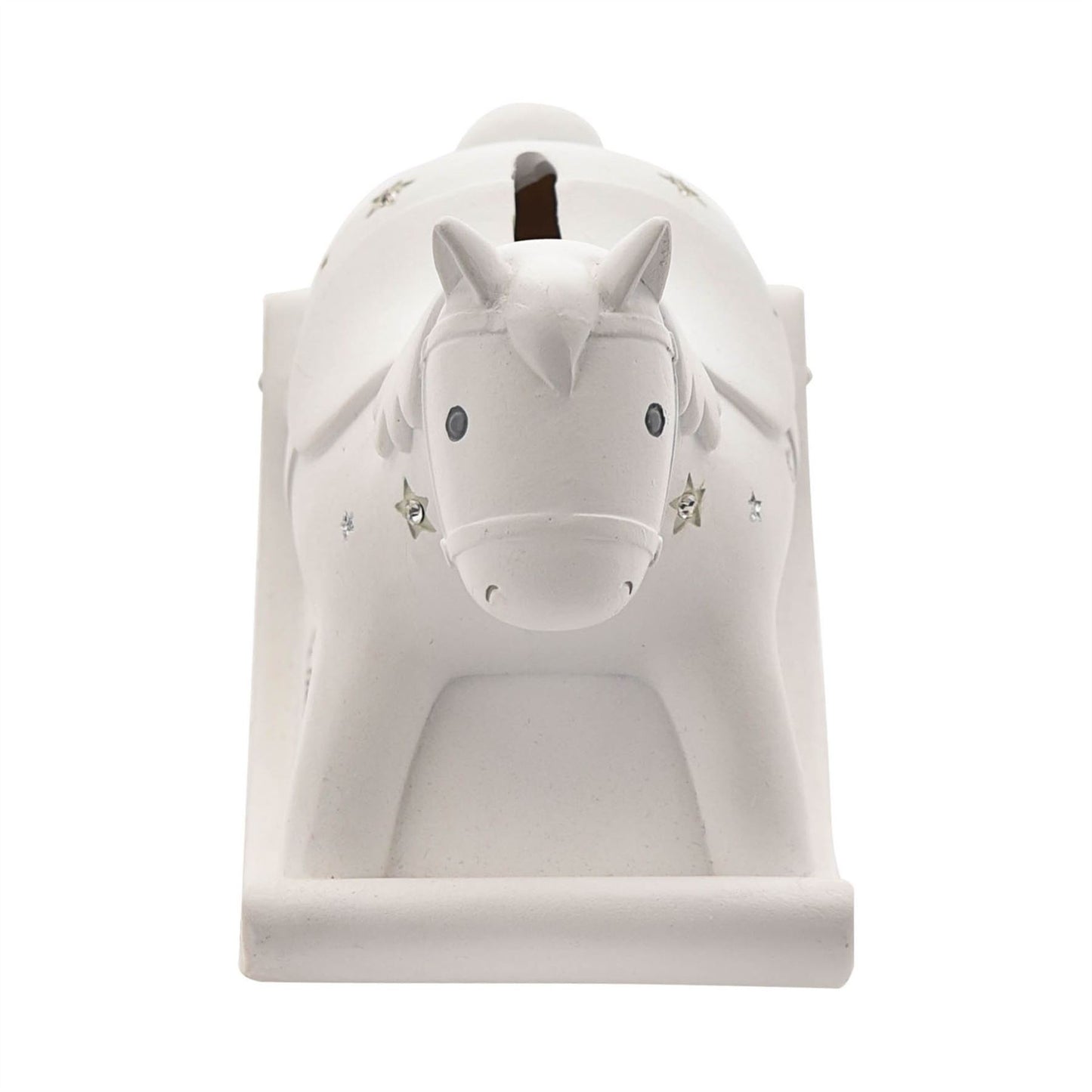 Bambino White Resin Money Box - Rocking Horse *(24/48)*