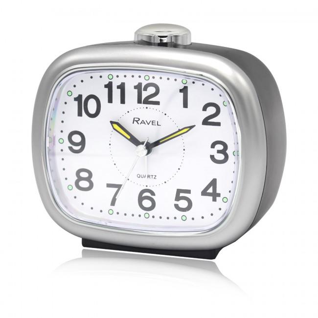 Ravel Large Sized Bedside Quartz Alarm Clock RC045 Available Multiple Colour