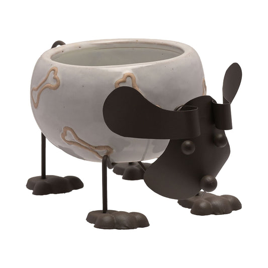 Country Living Ceramic Dog Planter