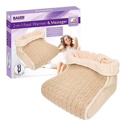 Bauer Foot Warmer & Massager - Beige