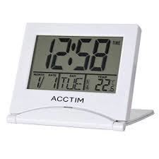 Acctim Mini Flip 2 Folding Digital Travel Alarm Clock 1578 Available Multiple Colour
