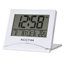 Acctim Mini Flip 2 Folding Digital Travel Alarm Clock 1578  Available Multiple Colour