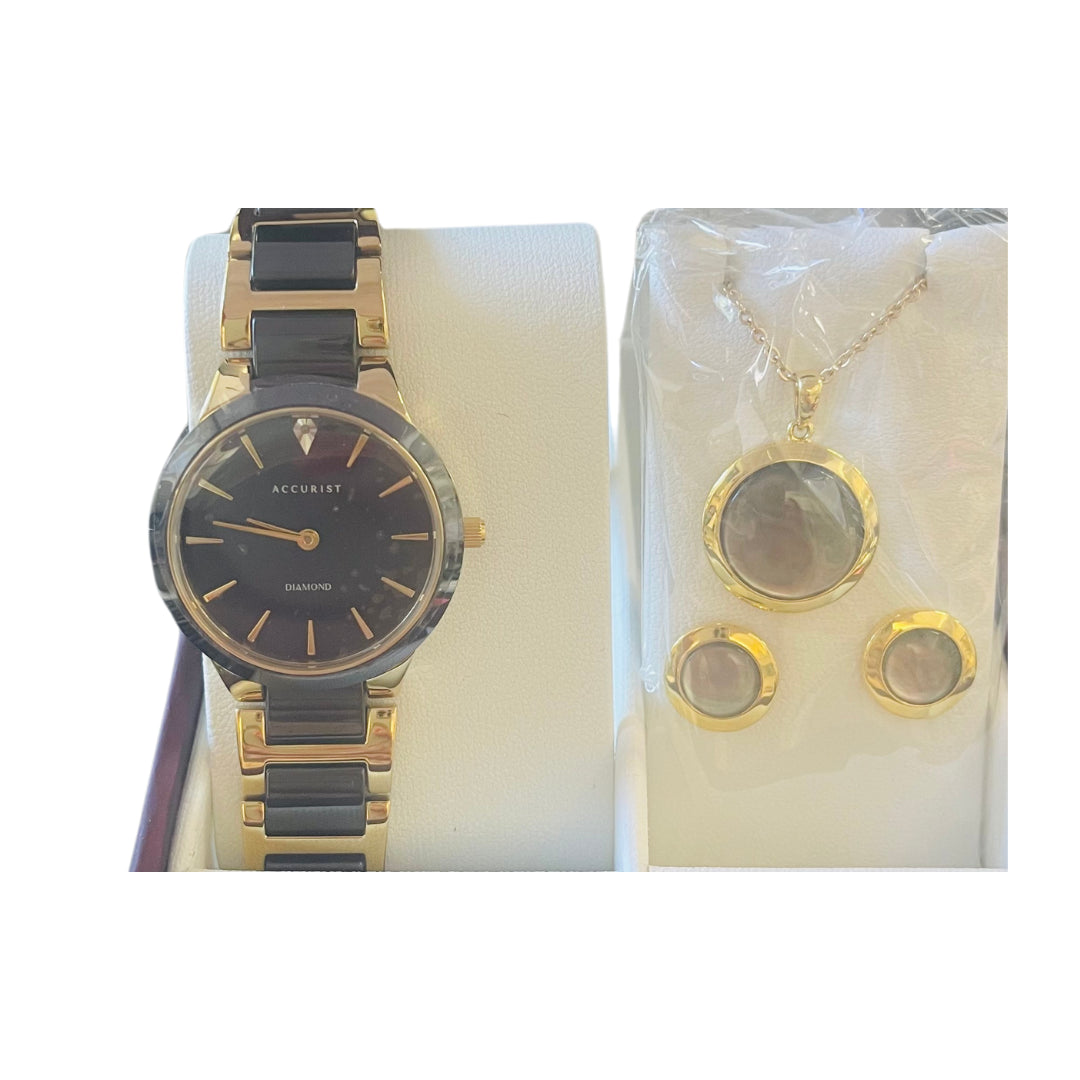 Accurist ladies watch and bracelet set best sale