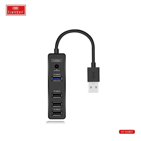 EARLDOM USB-HUB 3.0, 4-USB, 5GB Transmission Speed