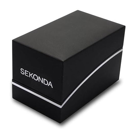 Sekonda Black Watch Box with padded Cushion