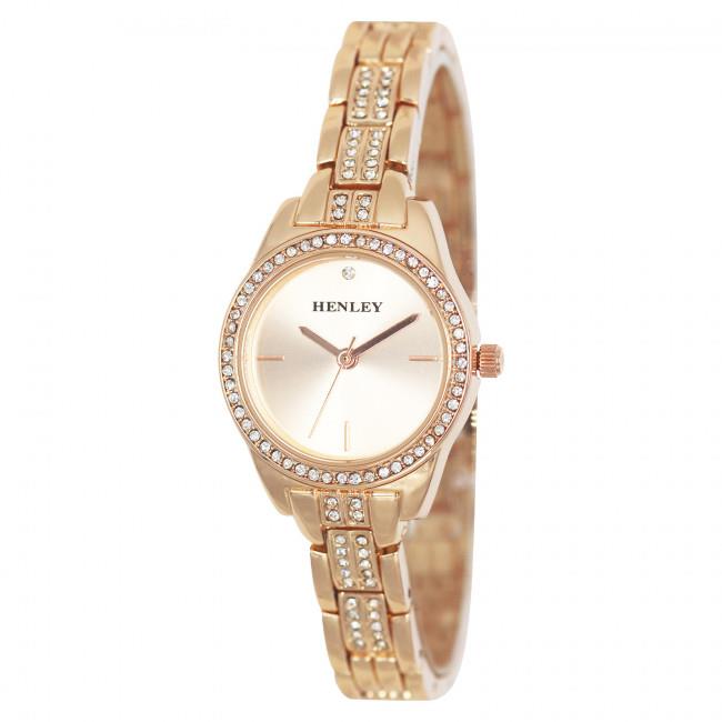 Henley Ladies Dress Bling Dial & Bracelet Watch H07325 Available Multiple Colour