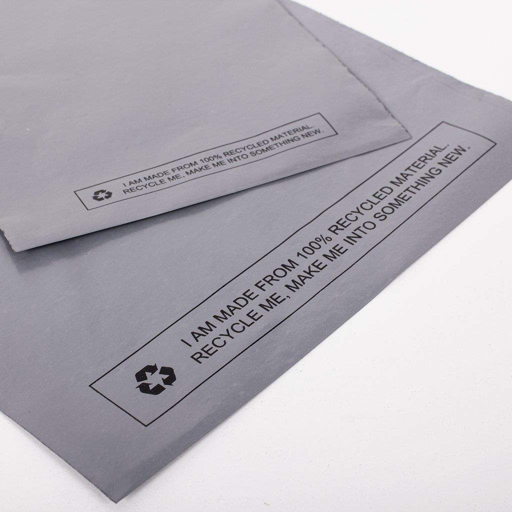 Grey Postal Mail Bag 12x16" (100)