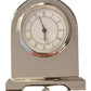 Miniature Clock Silver Tone Plated Metal Solid Brass IMP3S - CLEARANCE NEEDS RE-BATTERY
