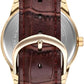 Casio Mens Fashion Gold Dial Brown Leather Strap Watch MTP-V001GL-9BUDF