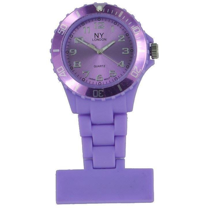 NY LONDON Lilac Nurse FOB watch with Lilac dial PI-2022LL