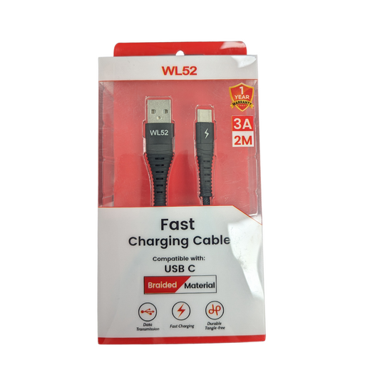 WL52 Fast Charging USB C Cable | Braided