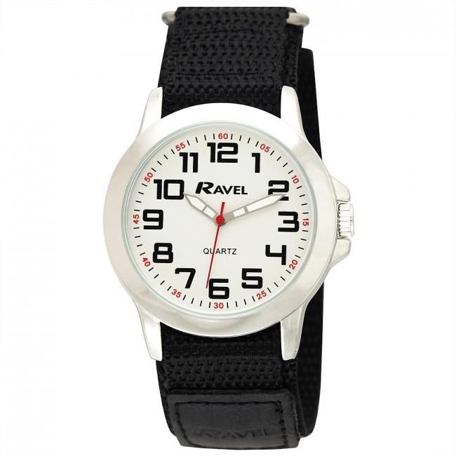 Ravel Men Sports Case Arabic Dial Velcro Nylon Strap Watch R1601.65