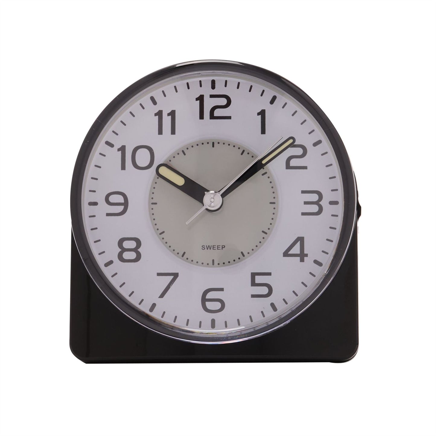 Wm.Widdop Silent Sweep Round Face Blinking Light Alarm Clock 9507 Available Multiple Colour