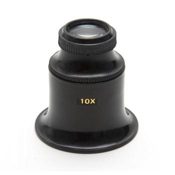 #T124 Anchor Black Plastic Double Lens Eyeglass Eye Loupe 1pc (Size 10) Watch Tool
