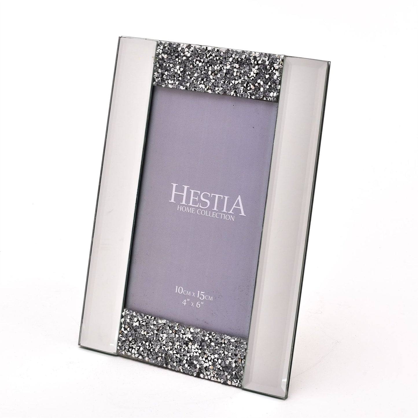 Hestia Diamante and Mirrored Photo Frame 4" x 6"