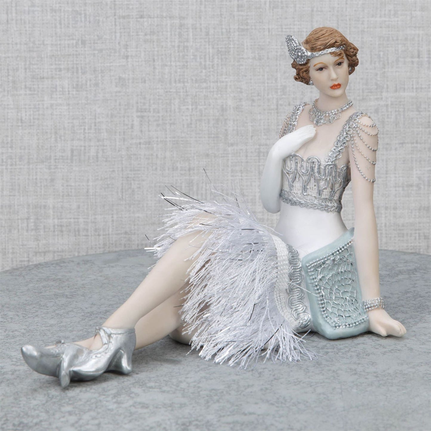 "Gatsby Girls" Figurine Sitting - Evelyn